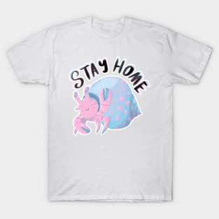 Stay Home Little Hermit Crab in Digital T-Shirt